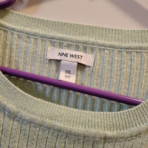 Nine West Women's Shine Rib Sweater Size XXL NWT - Picture 3 of 8